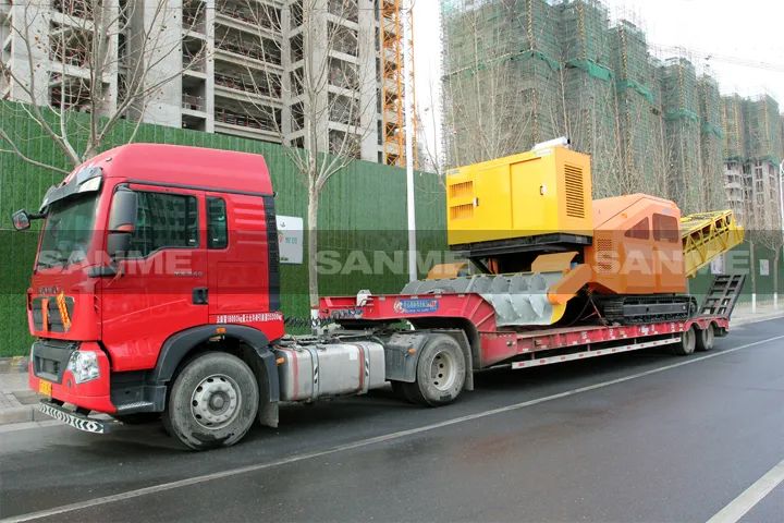 顛覆傳統(tǒng)裝車方式，山美履帶式取料機(jī)助您實(shí)現(xiàn)降本增效、節(jié)能減排！