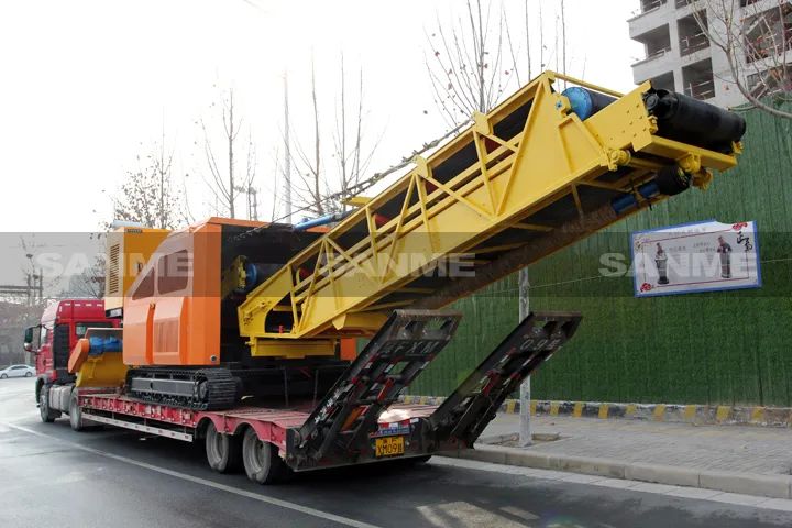 顛覆傳統(tǒng)裝車方式，山美履帶式取料機(jī)助您實(shí)現(xiàn)降本增效、節(jié)能減排！